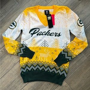 NWT Official NFL Green Bay Packers Holiday Sweater